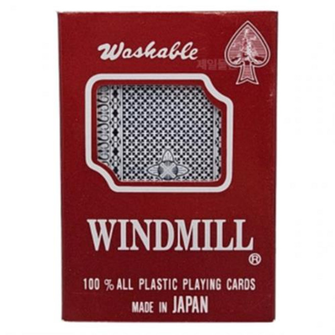 윈드밀 포커카드 고급 플라스틱 트럼프 카드세트, 1개