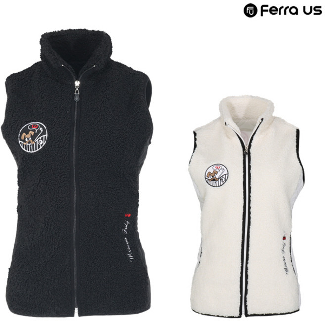 골프연습용품 골프용품 페라어스 여성 골프 겨울 뽀글이 조끼 AVMI6024W1