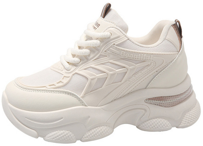 차쿠 여성 키높이 운동화 데일리 키높이 통굽 발편한 운동화 5cm