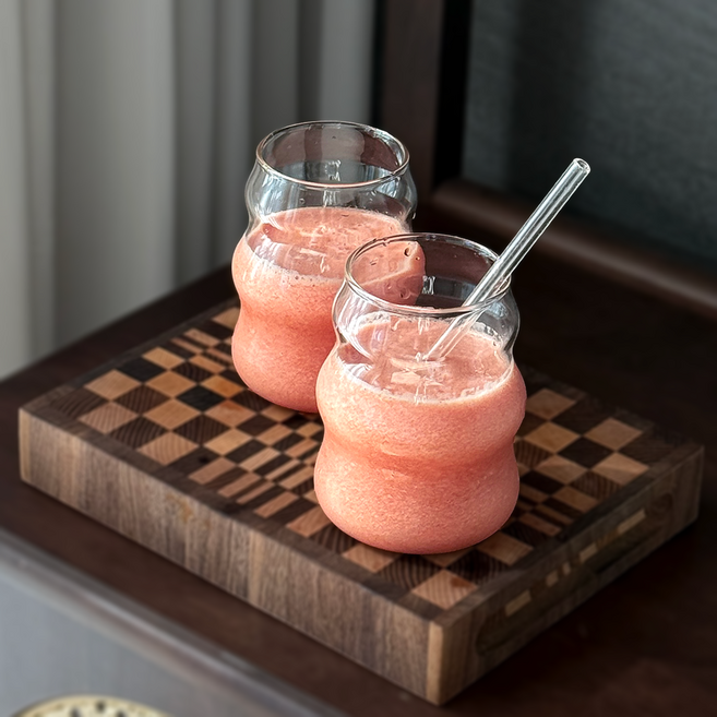 탱이하우스 카페 내열유리 컵, 구름컵 530ml, 2개