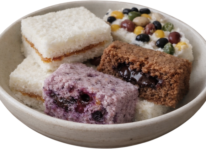 건강담은떡 시온 개별포장 백설기 설기떡 꿀 콩 카스테라 블루베리 초코, 10개, 90g