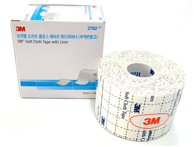 3M 소프트 클로스 테이프 위드라이너 (부직반창고), 1개입, 1개