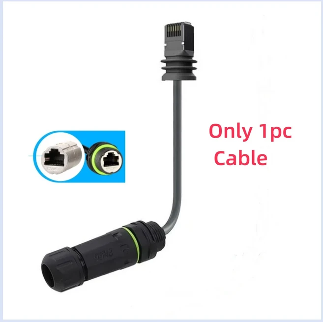 Starlink V3 Gen3 네트워크 케이블 M20 RJ45 방수 Cat6 커넥터 IP68 8P8C 쉴드 이더넷 커플러 어댑터, 01 Adapter 25CM