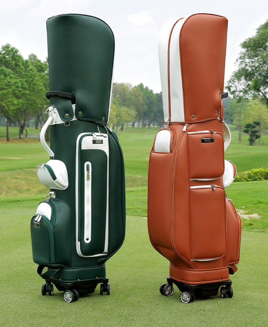 PGM 신형 골프백 방수 골프가방 바퀴형캐디백, 그린