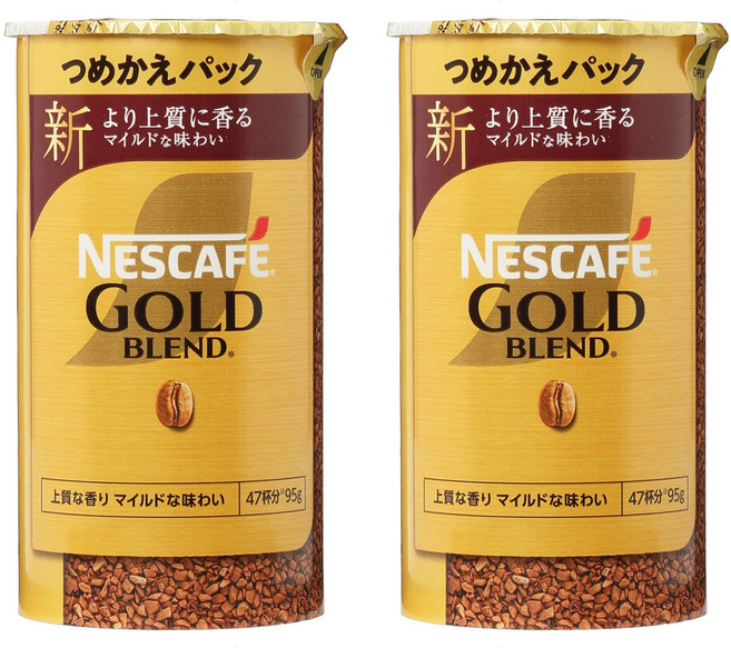 네스카페 골드 블렌드 레귤러 소류블 커피, 2개, 95g, 1개입