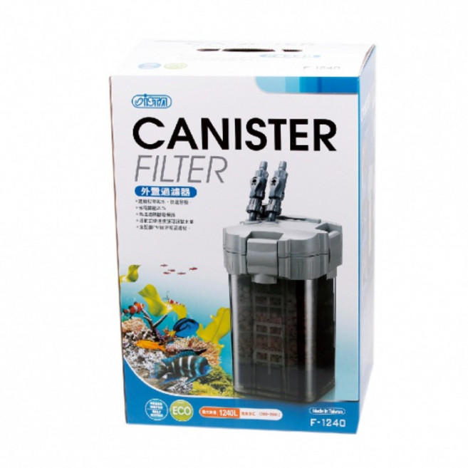 ISTA 伊士達 外置過濾器 圓桶過濾器 (720L/1080L/1240L) 附濾材全配件, 1個, IF-774 1240L／H(限宅配)