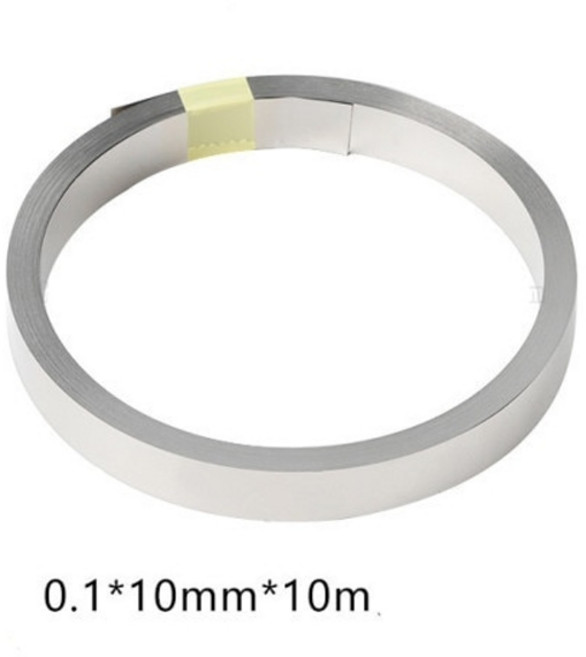 알곤용접기 스폿용접기 니켈 strip10m 18650 리튬 이온 배터리 니켈 시트 플레이트 니켈 도금 강철 벨트 커넥터 배터리, 10mm, 1개