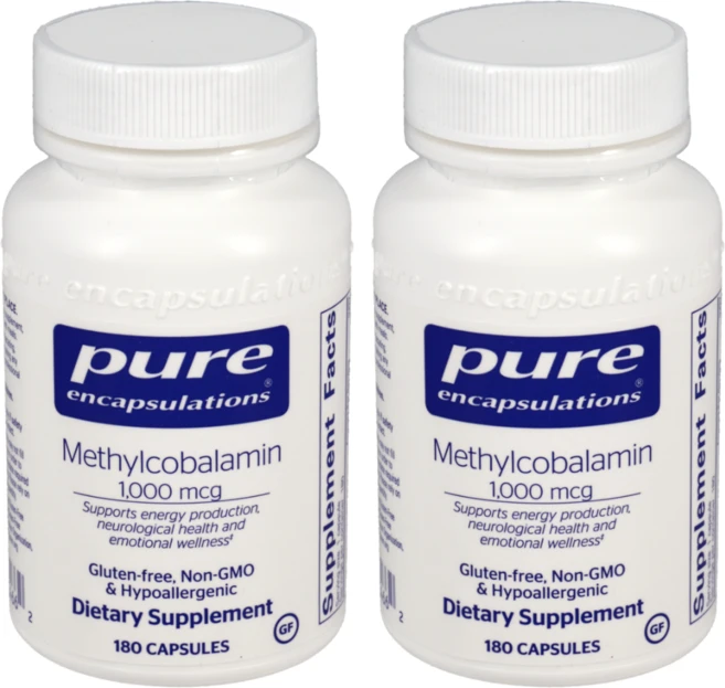 퓨어 인캡슐레이션스 메틸코발라민 1000mcg 비타민 B12 캡슐, 180정, 2개 - 쿠팡