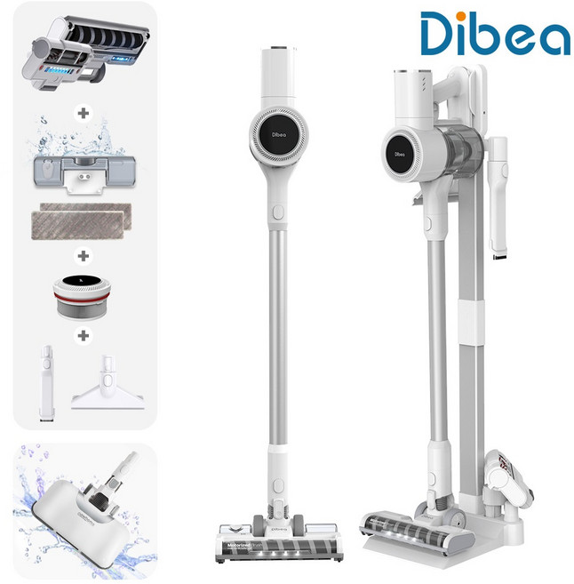 디베아 차이슨 무선 청소기 ALLNEW22000+PLUS 최대진공도43000PA UV살균 브러쉬 탑재, 스노우 화이트