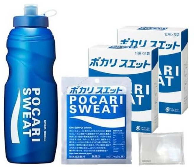 오츠카 일본 포카리 스웨트 분말 가루 보틀 세트 (1L용 11개입), 1L