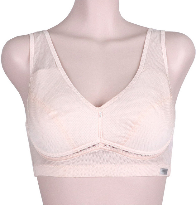 필굿 여성 인견 베이직 노와이어 노몰드 스포츠브라렛 후크 뽕없는 브라 패드 삽입 가능 A컵 B컵 여름용 빅사이즈까지