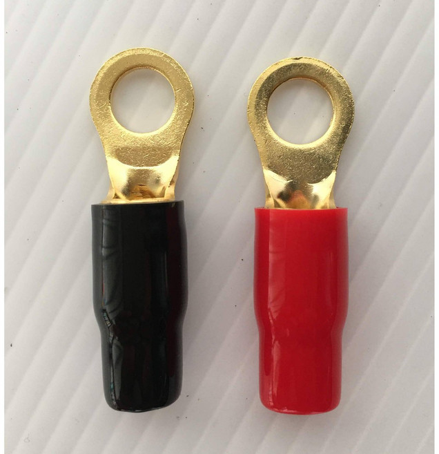 全銅鍍金O型端子R22-10 適用於擴大機喇叭