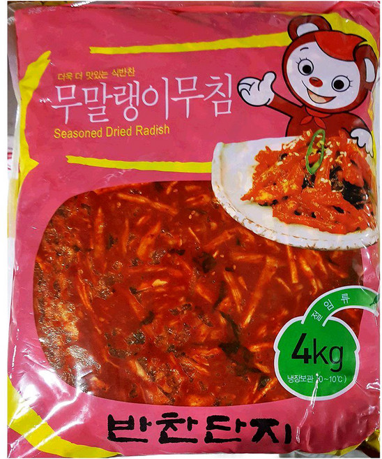 반찬단지 무말랭이 양념 무침 4kg 냉장 무말랭이 밑반찬, 1개