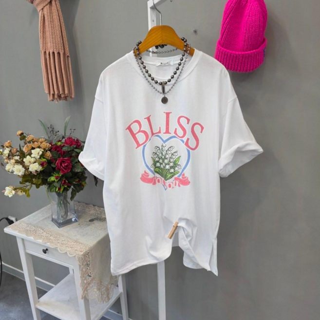 블레스 포유 플라워 반팔티셔츠