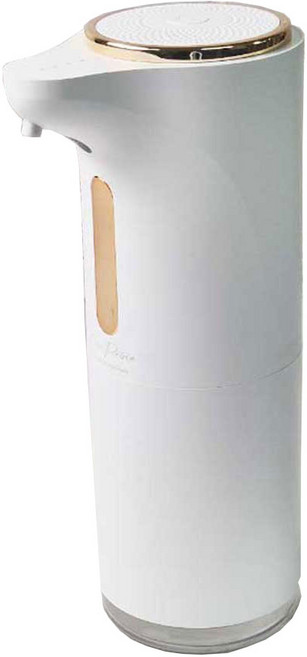 원프라임 자동 손세정기 거품 비누 핸드워시 디스펜서 욕실 주방 물비누 손세정제 벽걸이 OP-201PLUS, 1개, 화이트