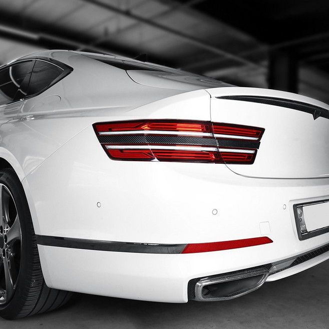 카스타 호환 G80 RG3 튜닝 용품 리어램프 커버 카본 몰딩, 기타