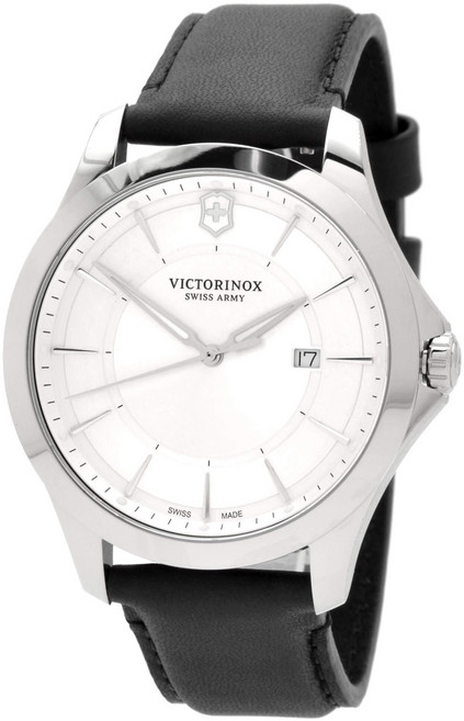 [Victorinox Swiss Army] 빅토리녹스 스위스 아미 남성용 시계 연합 은색 다이얼 블랙색 스트랩 241905