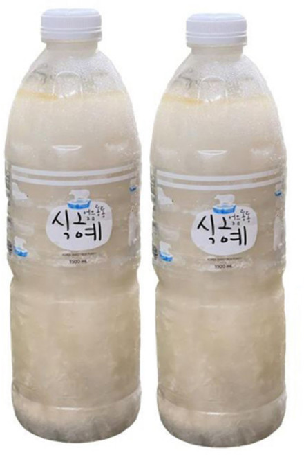 맛 진한 얼음동동 전통 식혜 1.5L 국내산 떡집 찜질방 냉동 식혜, 2개