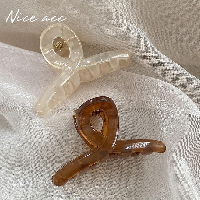 예삐스토어 꼬임 미니 헤어 집게핀 반머리 올림머리 반묶음 소형 비비드 리본 머리핀