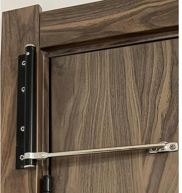 노바리스 스프링 도어 클로저 현관문 자동문닫힘 장치, 블랙, 1개