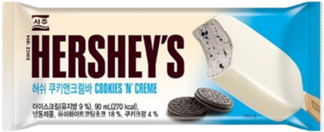 허쉬 아이스크림 쿠키앤크림바 외 9종 12개 세트, 허쉬 쿠키앤크림바(12개)