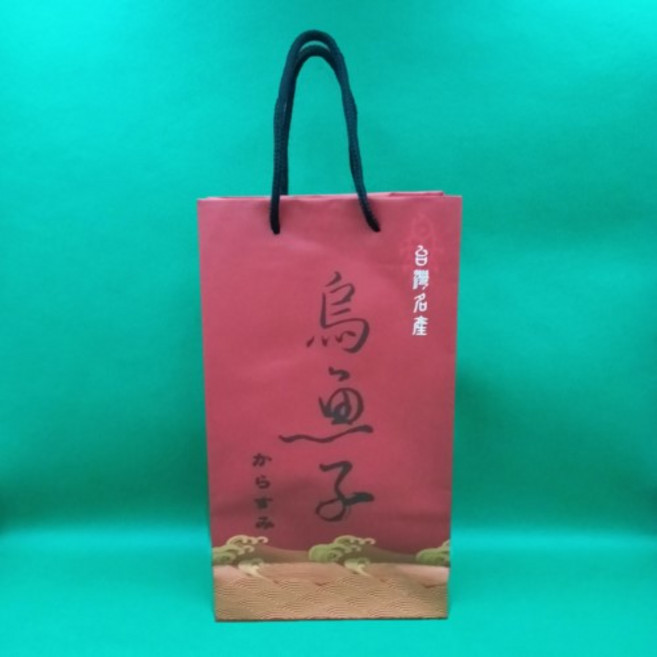 精美禮盒烏魚子伴手禮 台灣特產 獨立包裝方便攜帶, 紅紙袋, 1個
