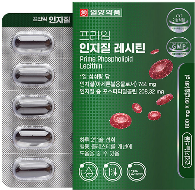 일양약품 프라임 인지질 레시틴 48g, 60정, 1개