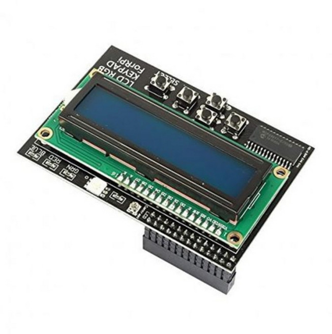 I2C LCD 1602 키패드 실드 - RGB 백라이트 지원 - 라즈베리파이 아두이노 확장 디스플레이, 1개
