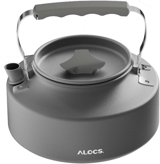 알록스 캠핑 주전자 0.8L CW-C76, 1개, 블랙