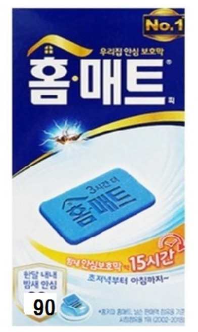 홈매트 홈매트피 교체용 90매, 90g, 1개