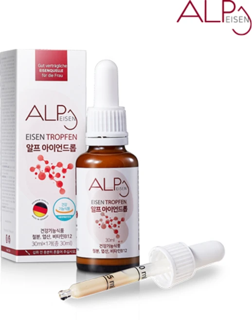 알프뉴트리션 알프 아이언드롭 3중 기능성 액상형 철분제, 30ml, 1개 - 쿠팡