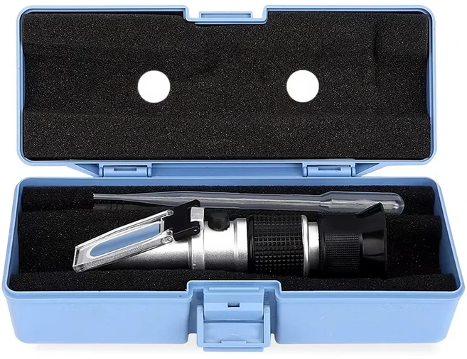 0~32% 브릭스 휴대용 당도계 측정기 테스터 과일 주스 ATC, 02 With Box