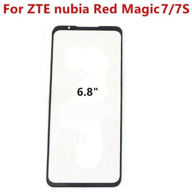 재생 터치 스크린 디스플레이 아웃 패널 수리 부품 전면 유리, 1개, 6. For Red Magic 7 7S