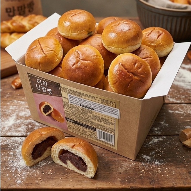 리치 단팥빵 (24여개입) 800그람 대용량, 1개, 800g