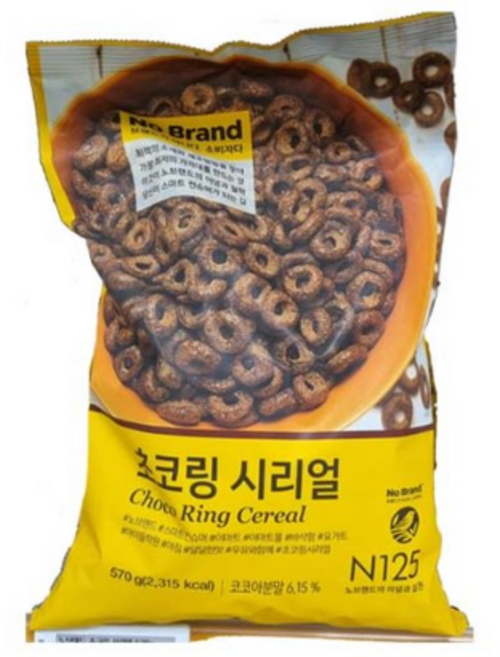 [노브랜드] 초코링 시리얼 570g x3, 3개