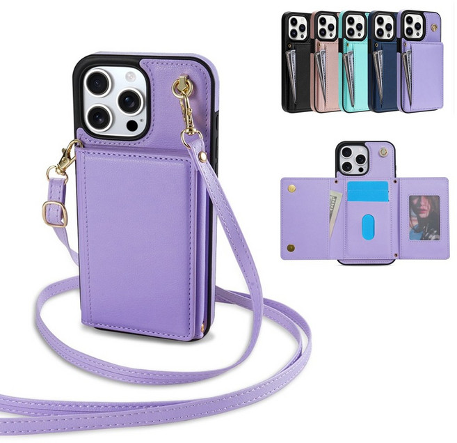 아이폰 16 15 14 프로맥스 프로 플러스 벨라지오 카드지갑 스트랩 케이스