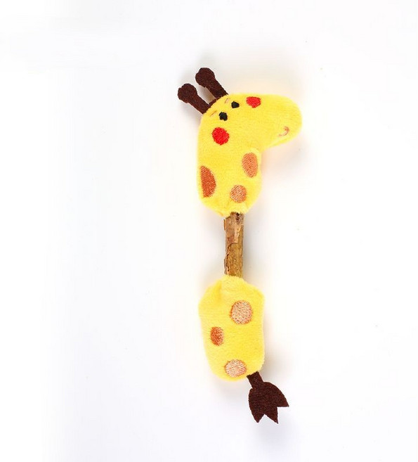 FURENDO 마따따비 고양이 이갈이 장난감 치석 관리 스트레스 해소 혼자 놀이, 1개, 기린 마따따비