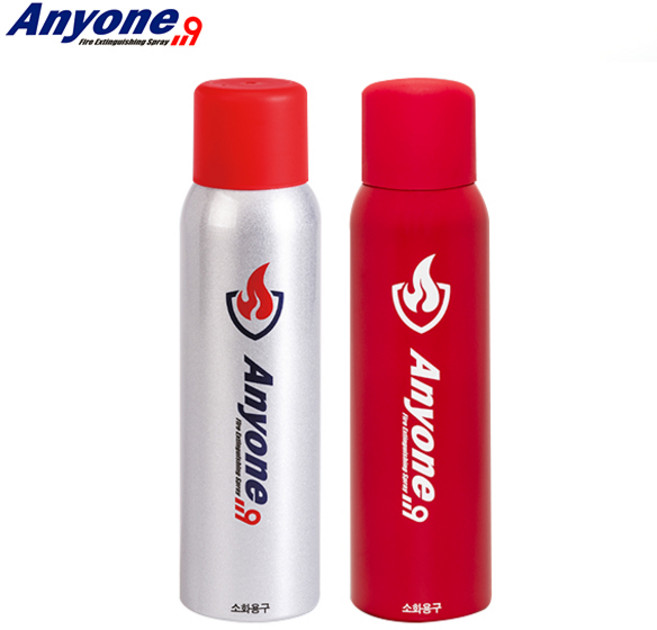 오늘출발 / 애니원119 소화기 3종(소형390g 중형450g 대형505g) 중 택 1 / 휴대용 가정용 차량용소화기, 레드, 1개