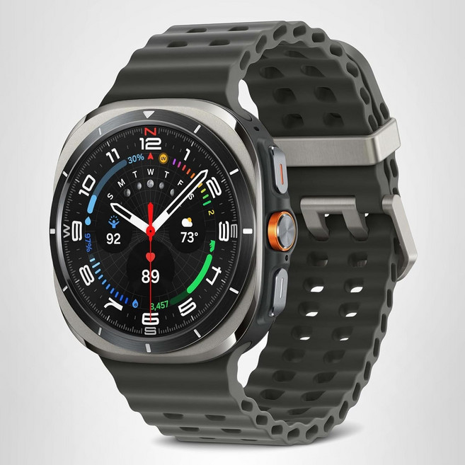 삼성 갤럭시 워치 울트라 2024 47mm LTE AI 스마트워치 에너지 점수 웰니스 팁 심박수 추적 수면 모니터 피트니스 트래커 GPS 티타늄 실버 미국 버전 1년 제조업체 보증