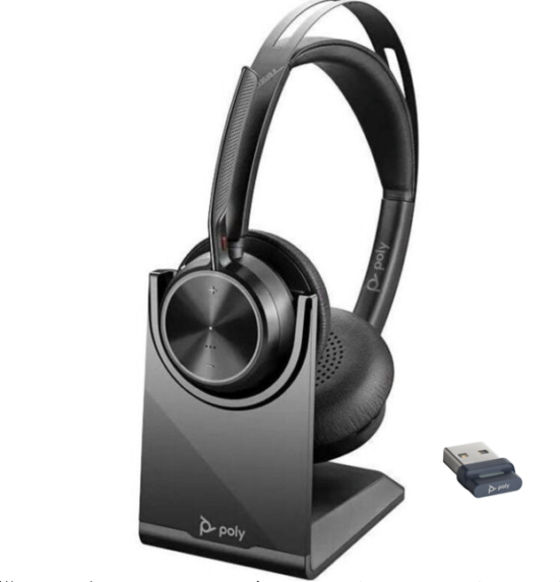 Poly Voyager Focus2 UC (차징스탠드/ 블루투스 어댑터 BT700) 플랜트로닉스