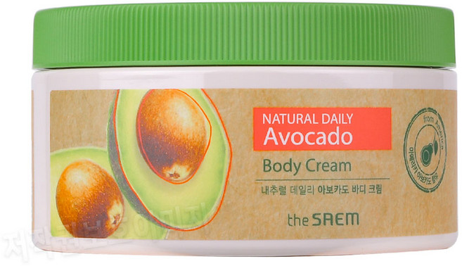 더샘 내추럴 데일리 아보카도 바디 크림, 300ml, 1개