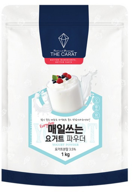 더캐럿 매일쓰는 요거트 파우더 1kg I 대용량 요거트베이스 분말 카페용 가정용, 10개
