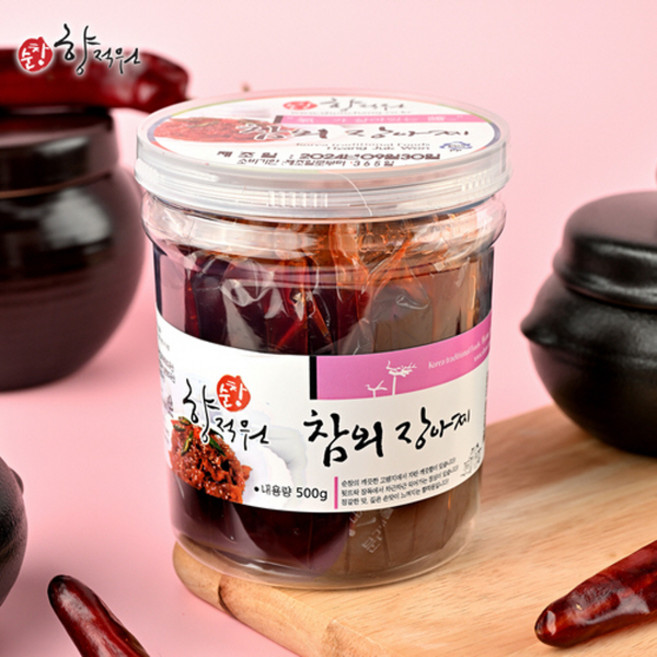 (무료배송)한국 전통의 맛 / 발효 식품의 명가 / 향적원 / 참외 장아찌, 500g, 2개