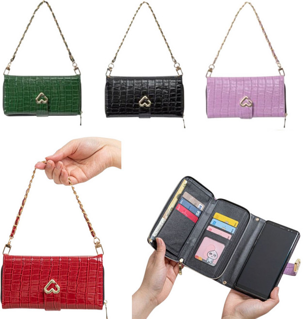 갤럭시S26 SM-S942N (가르피넬로) 손목 스트랩 미니백 스타일 지퍼형 가죽 다이어리 카드 지폐 동전 수납 손목 스트랩 자석 잠금 지갑형 핸드폰 케이스