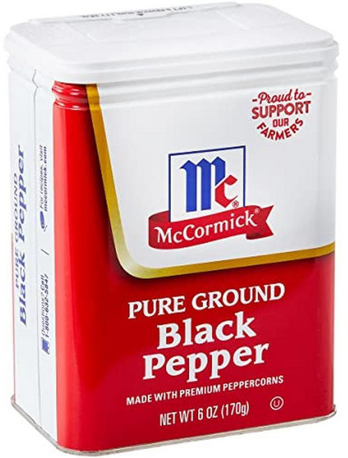 맥코믹 x 퓨어 그라운드 블랙 페퍼 검은 후추 Pure Ground Black Pepper, 2개, 170g