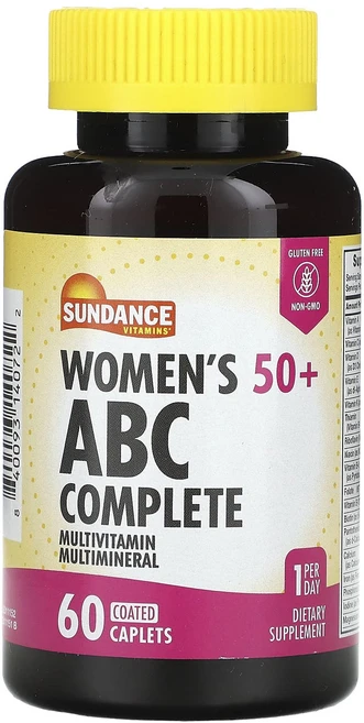 몸관리하세요 겨울입니다 Sundance Vitamins 50세 이상 여성용 abs 컴플리트 종합비타민 종합미네랄 코팅 정제 60정 특별관리진행, SundanceVitamins50세이상여성용abs컴플리, 1개 - 쿠팡