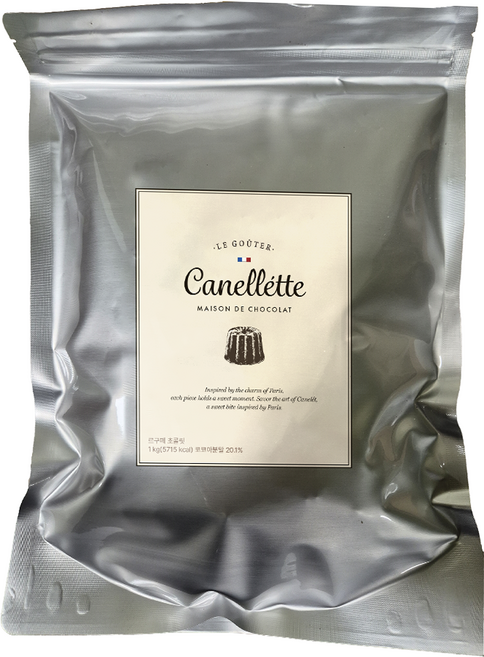 까눌레트 초콜릿 대용량 1KG 세트, 1박스