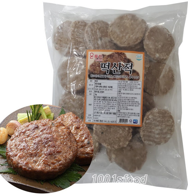 온푸드 떡산적 1.5k / 떡갈비 스테이크, 1.5kg, 1개