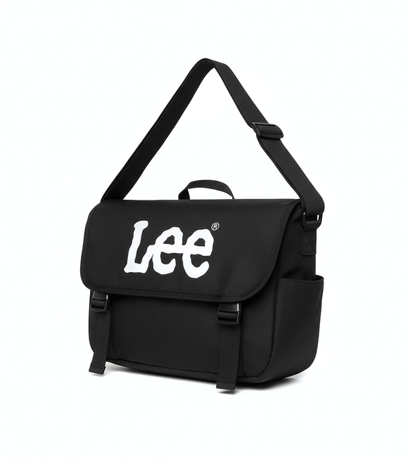 [국내매장정품] 리 LEE 학생가방 트위치로고 크로스백 블랙 남녀공용 메신저백 양말증정