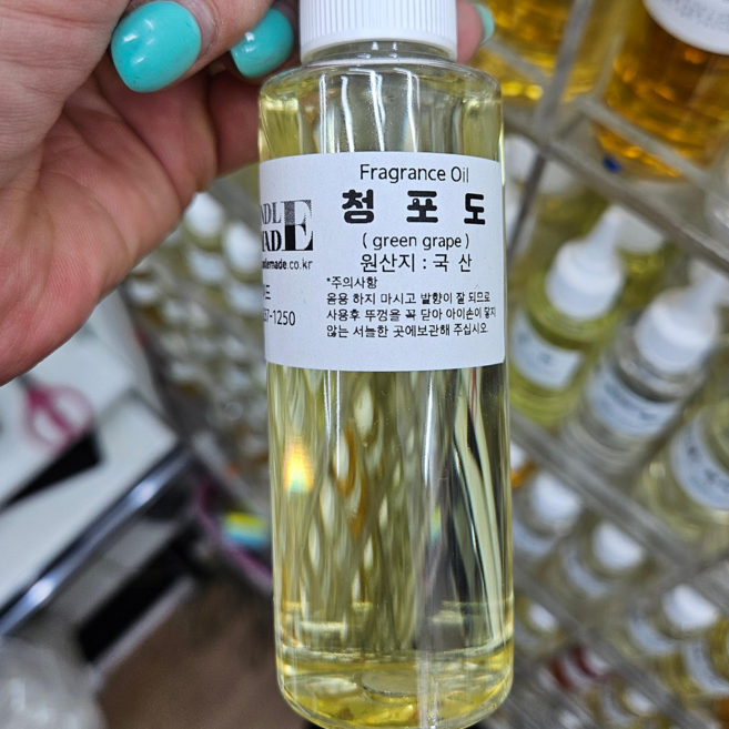 [캔들메이드]국산 프레그런스 오일 100ml, 청포도, 1개
